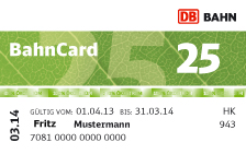 BahnCard 25 / BC25