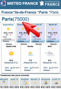 Wetter Paris Wettervorhersage fŸr die nŠchsten Tage. HalbstŸndig aktualisert! Meteo France, offizieller staatlicher franzšischer Wetterdienst mit Sitz in Paris. Scrollen Sie herunter oder klicken Sie auf das Bild!
